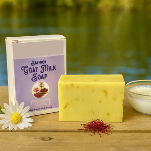 Saffron Goat Milk Soap (হোমমেড স্যাফরন ছাগলের দুধের সাবান)