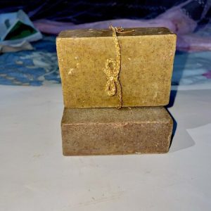 Homemade Yellow Neem Soap (হোমমেড হলুদ-নিম সাবান)
